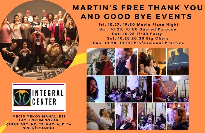Martin’s FREE Thank You and Goodbye events, Fri. 10.27. – Sun 10.29.